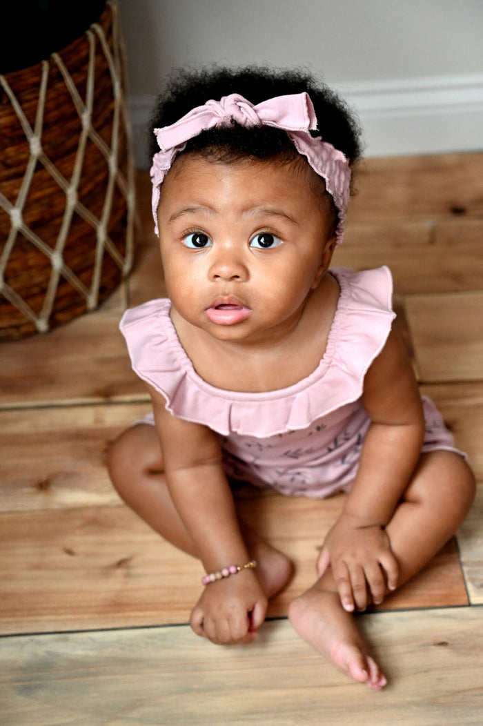 Organic Bubble Romper - Fern & Flower Print