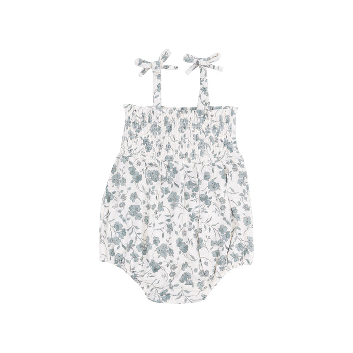 Tie Strap Smocked Bubble
