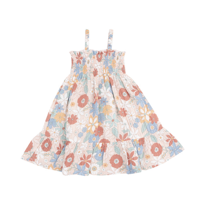 Tie Strap Smocked Sundress